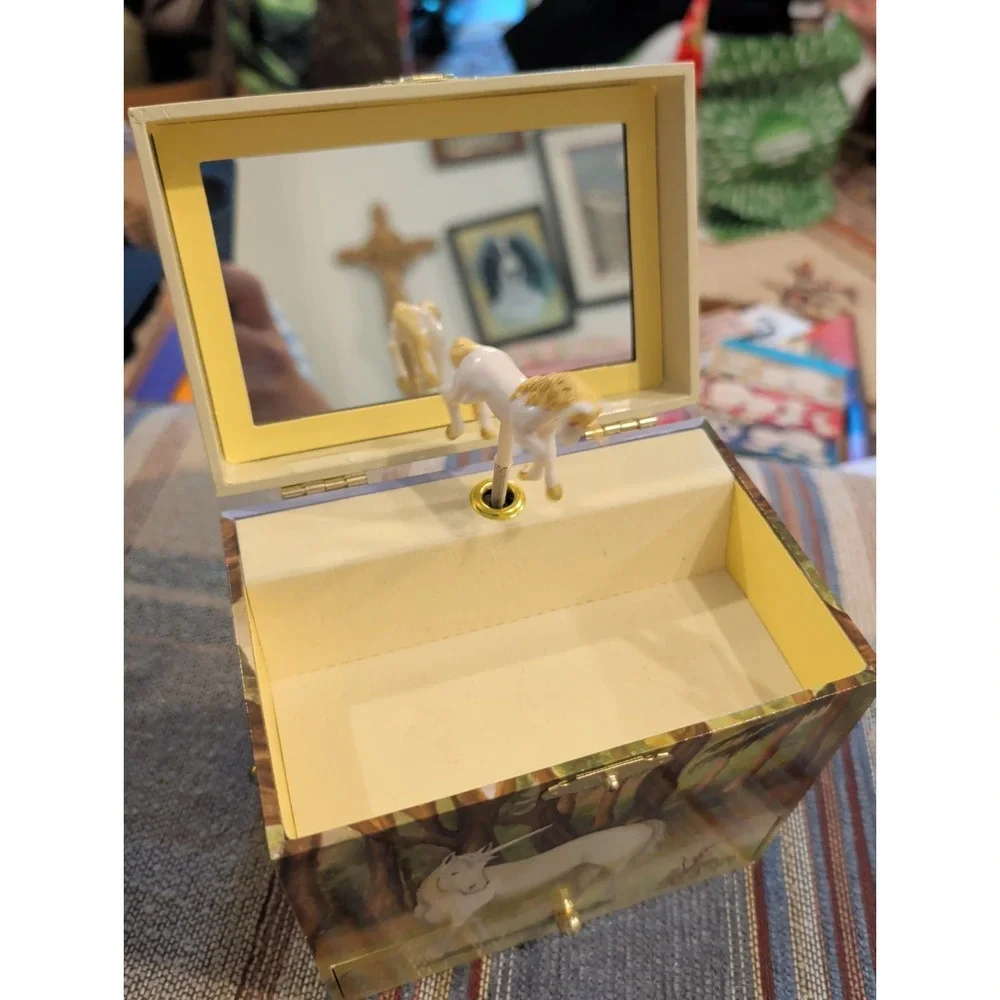 Adorable Enchantmints Unicorn Horse Music Box, Multicolored Used Many Drawers